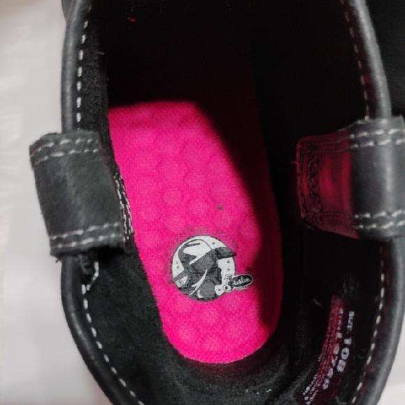 Justin Boots Black Leather Moto Boots Worn Once Sz.10B (XX-53) - Picture 7 of 12